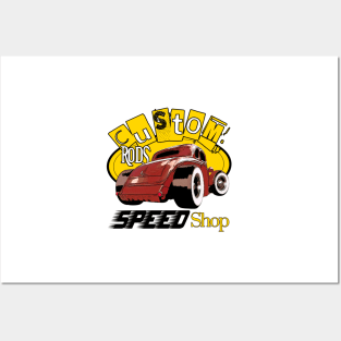 Custom Rods Speed Shop - Hot Rod Cars Posters and Art